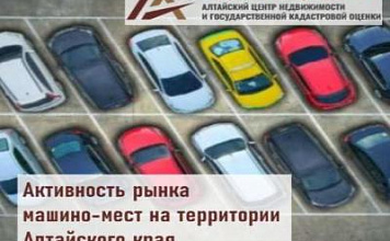 Активность рынка машино-мест на территории Алтайского края